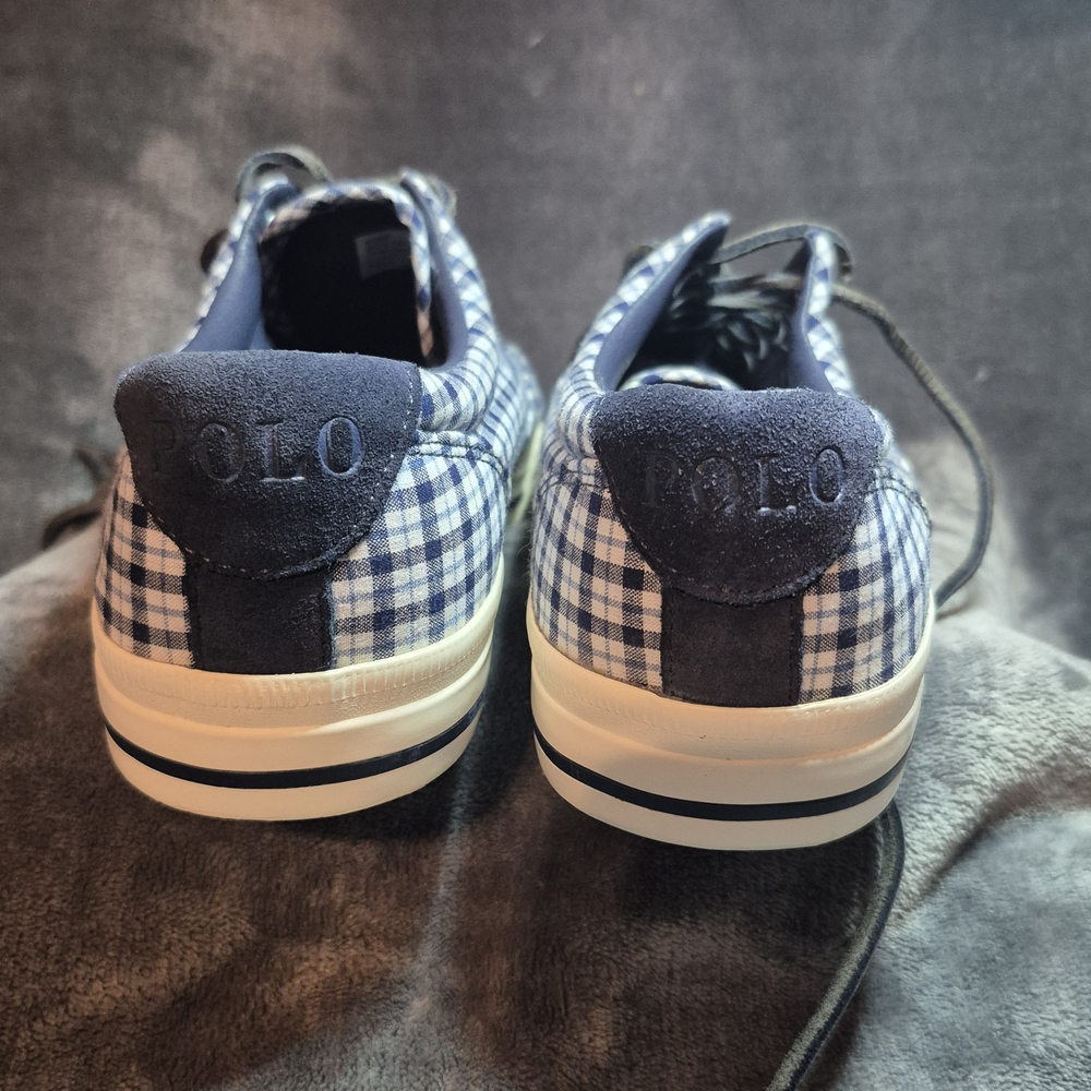 Polo Ralph Lauren Vaughn White/Newport Navy - Size 8.5 D - Perfect for Any Occas - Picture 10 of 10